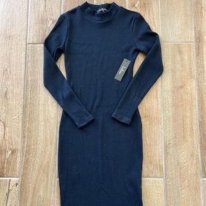Lulus blue mock neck dress
